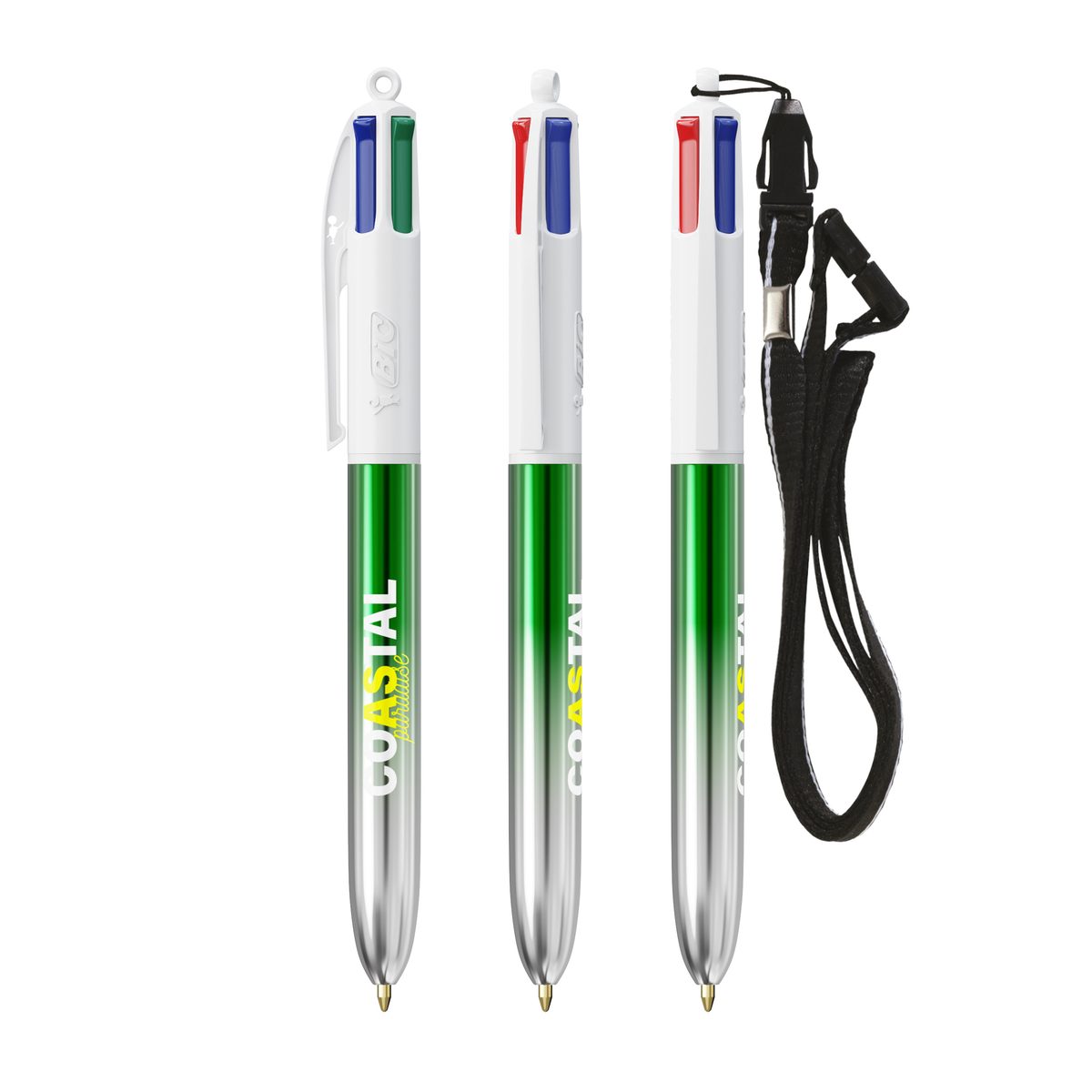 BIC 4 Couleurs Bicolor avec cordon personnalisé - vue 2
